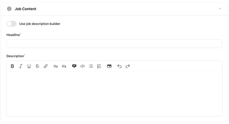 Stratas - Job Description Builder OFF